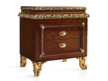 GRAND ROYAL - Rectangular bedside table with drawers by A.R. Arredamenti - view 2